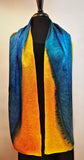 Silk Charmeuse 14"x72" Hand Painted Darcy's Rappahannock River Series