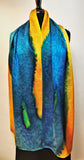 Silk Charmeuse 14"x72" Hand Painted Darcy's Rappahannock River Series